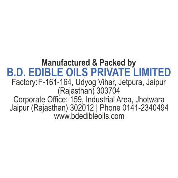 BD Edible Oils Groundnut Oil 1 Liter Bottle Product Image 4