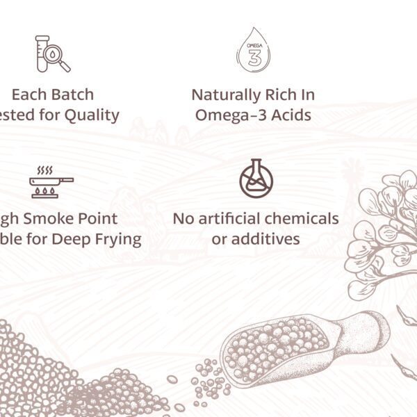 BD Edible Oils Kachchi Ghani Mustard Oil 200ML Bottle Product Image 2