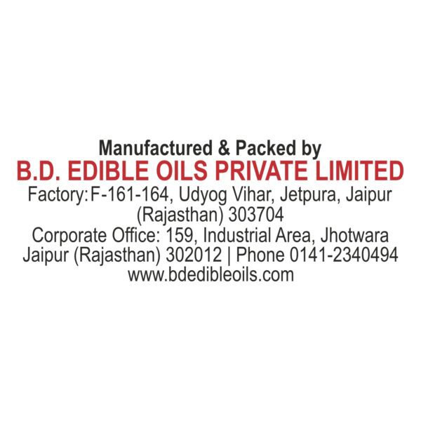 BD Edible Oils Sesame Oil 15 KG Tin Product Image 2