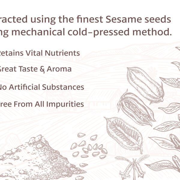 BD Edible Oils Sesame Oil 200ML Bottle Product Image 4