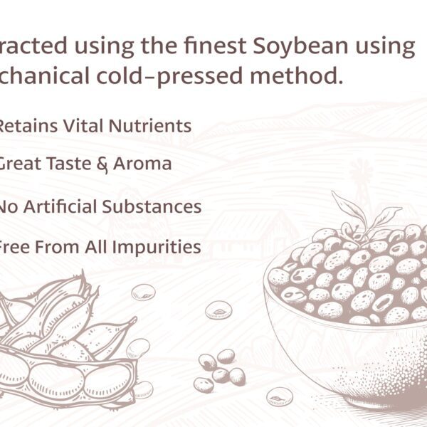 BD Edible Oils Soybean Oil 1 Liter Bottle Product Image 3