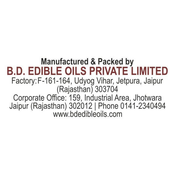 BD Edible Oils Kachchi Ghani Mustard Oil 15 Liter Jar Product Image (8)